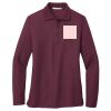 Women's Silk Touch Long Sleeve Polo Thumbnail